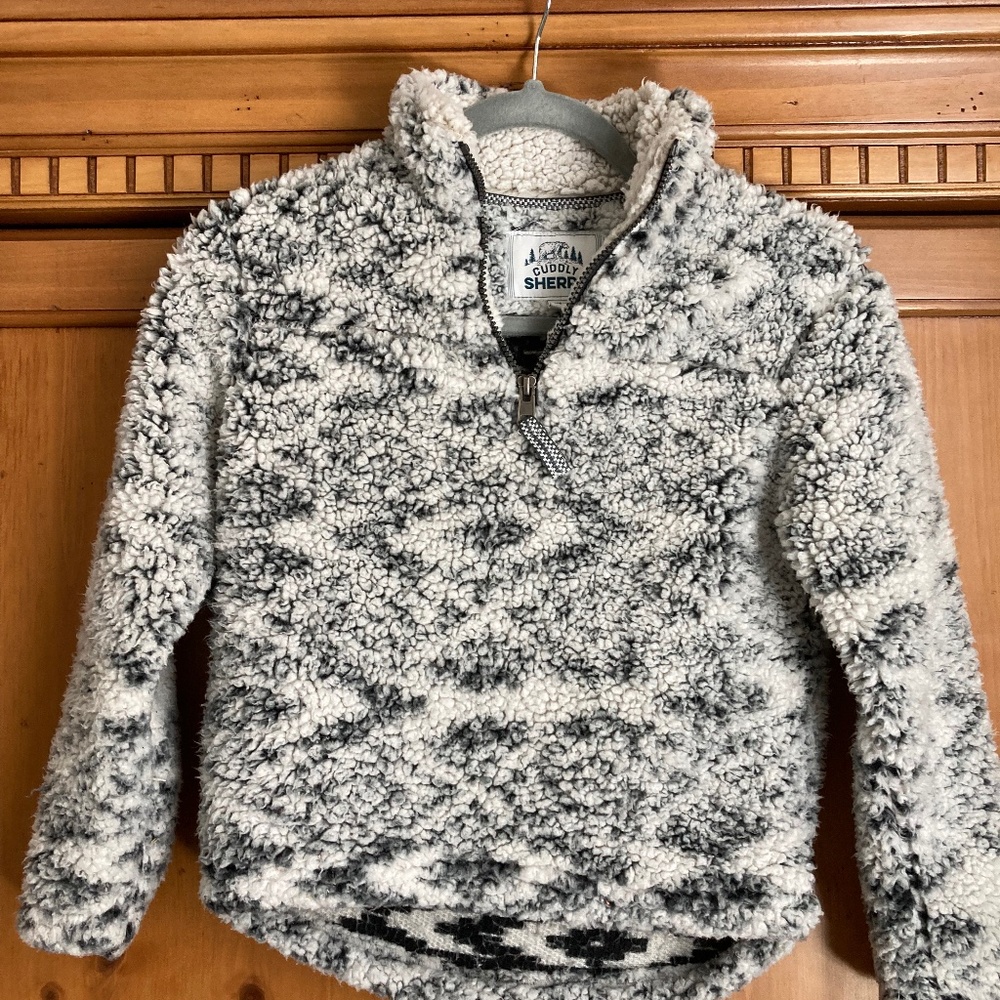 Girls Cuddly Sherpa half zip